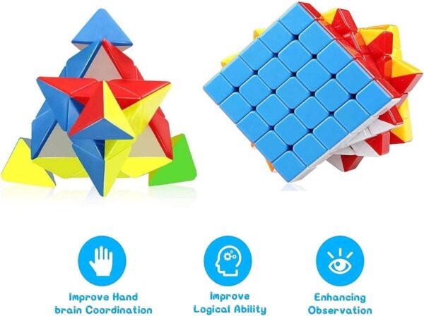 Magic Triangle Puzzle Cube – Fun Learning Brain Toy - Image 4