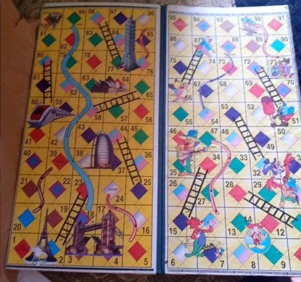 2-in-1 Classic Ludo & Snakes and Ladders Game –20x20 Inch - Image 2