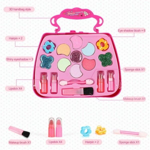 "Kids Makeup Kit – Safe & Non-Toxic Pretend Play Set for Girls - Image 2