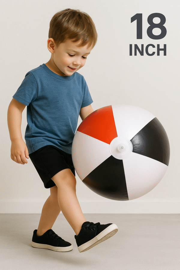 Jumbo PVC Play Ball – Multicolor Outdoor & Indoor Fun for Kids" - Image 3