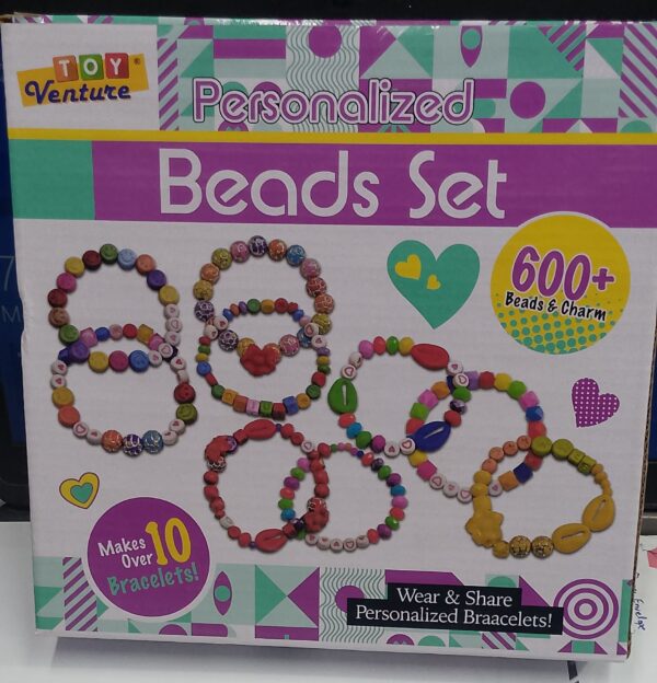 Beads Bracelet Making Kit for Girls – 600+ Colorful Beads - Image 2