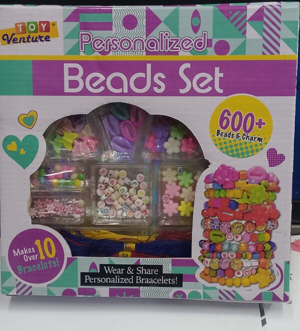 Beads Bracelet Making Kit for Girls – 600+ Colorful Beads