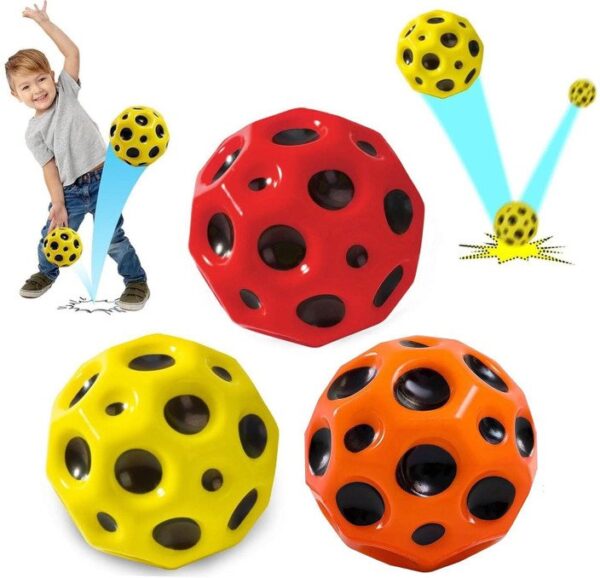 Rainbow Moon Ball – Super Bouncy Multi-Color Toy (Pack of 1) - Image 4
