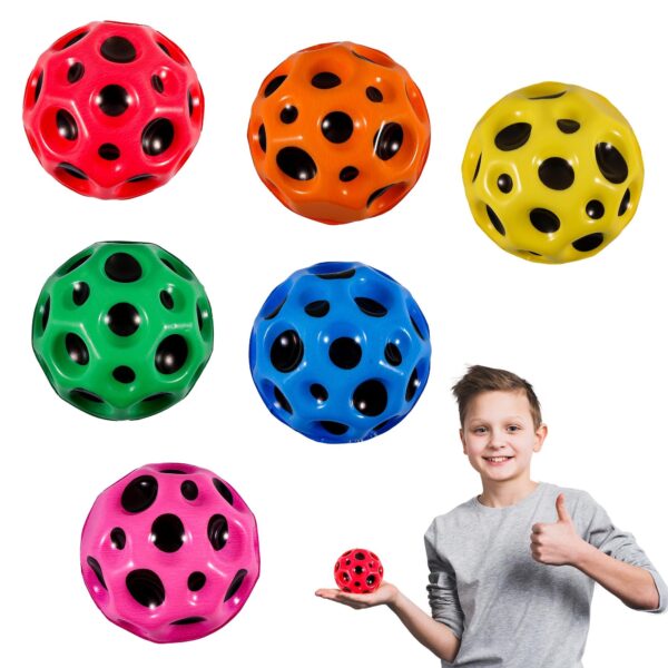 Rainbow Moon Ball – Super Bouncy Multi-Color Toy (Pack of 1) - Image 5