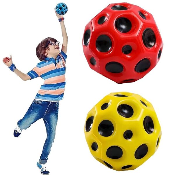 Rainbow Moon Ball – Super Bouncy Multi-Color Toy (Pack of 1) - Image 3