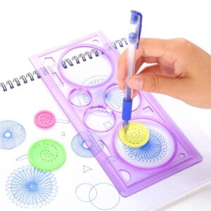 Spirograph Geometry Drawing Kit – Creative Spiral Art Ruler Set (Pack of 1)