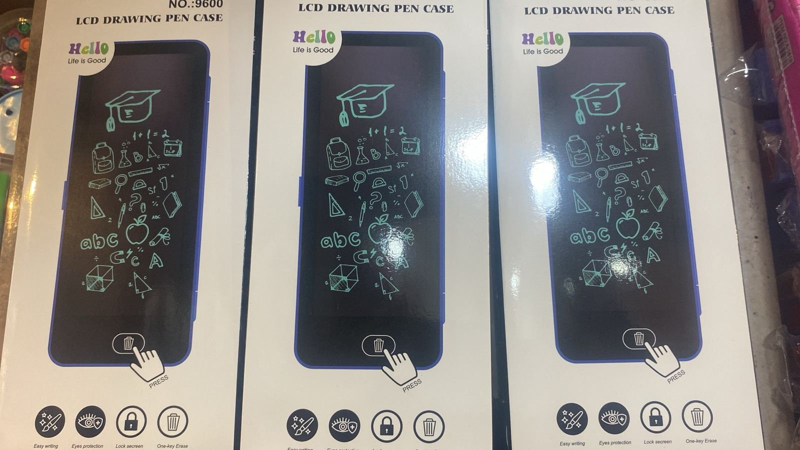 LCD Writing Tablet Pencil Case for Kids (Pack of 1) - Image 7