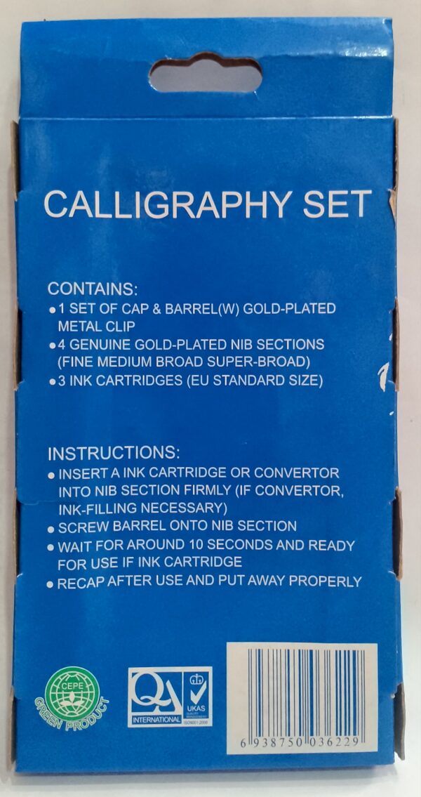 SkyGood Calligraphy Pen Set – 4 Nibs & Ink Cartridges - Image 3