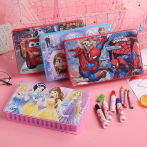 42 Pcs Kids Art Coloring Set – Boys & Girls Characters
