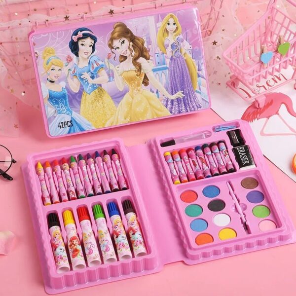 42 Pcs Kids Art Coloring Set – Boys & Girls Characters - Image 2