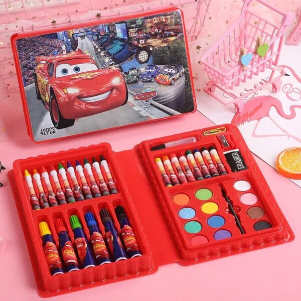 42 Pcs Kids Art Coloring Set – Boys & Girls Characters - Image 6