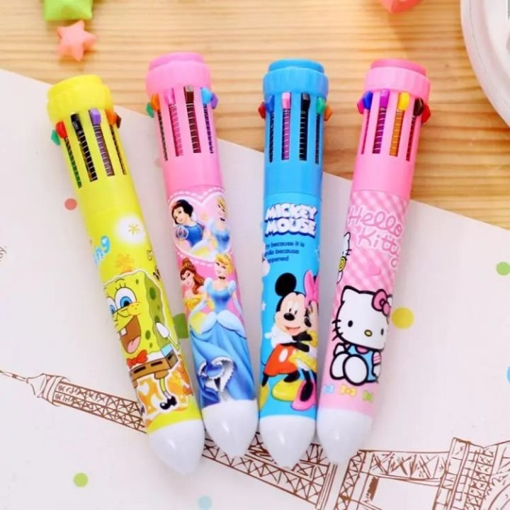 10-in-1 Multicolor Retractable Ballpoint Pen (10 Colors in One)” - Image 2