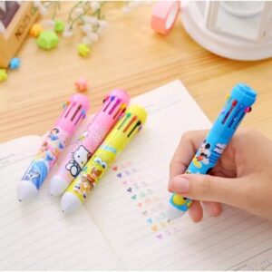10-in-1 Multicolor Retractable Ballpoint Pen (10 Colors in One)”