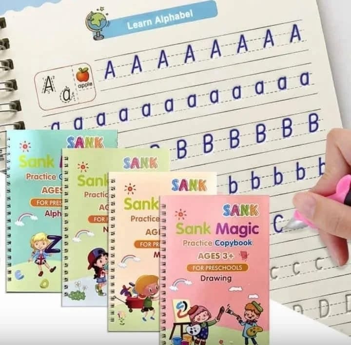 4 Sank Magic Reusable Copybook for Kids