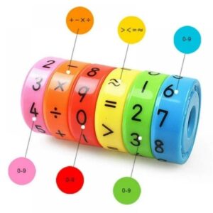 Magnetic Cylinder Math Puzzle Toy for Kids