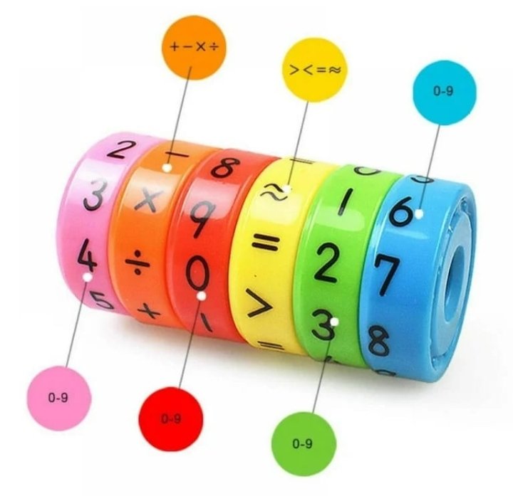 Magnetic Cylinder Math Puzzle Toy for Kids