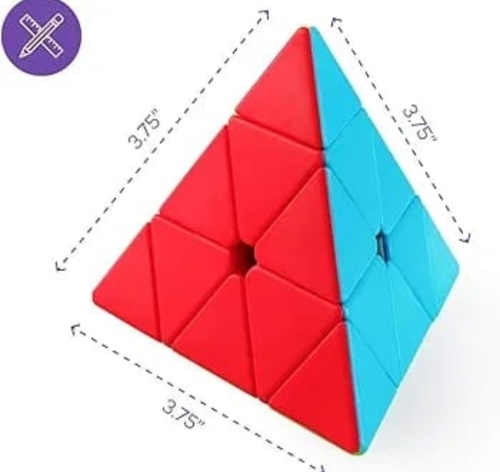 Triangle 3x3 Brain Puzzle Cube for Kids - Image 3