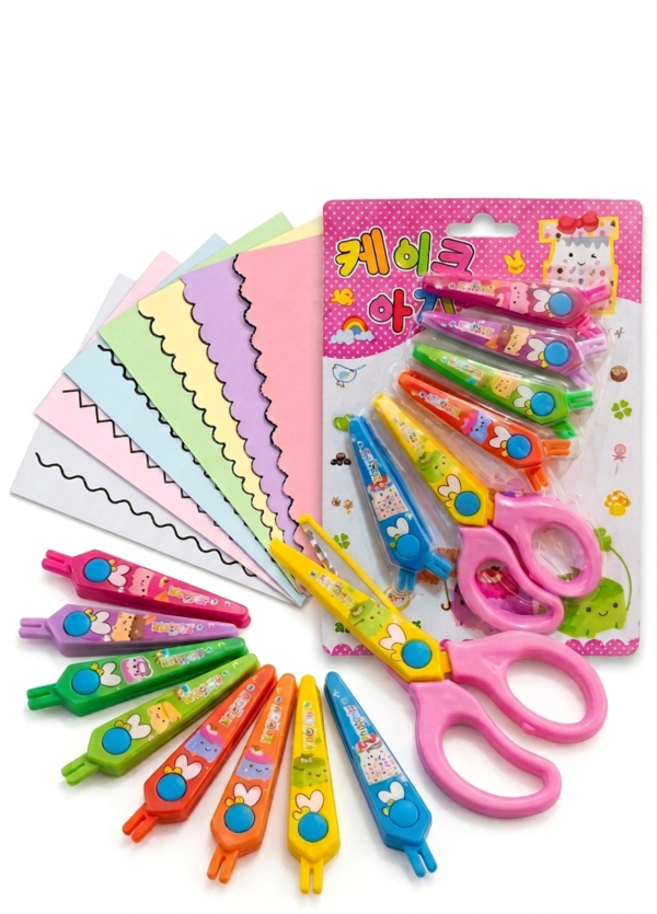 6 Pattern Art Scissors | Decorative Craft Cutting Scissors