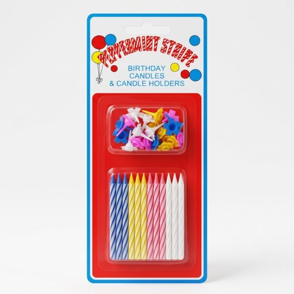 24 Pcs Birthday Candles with Holders