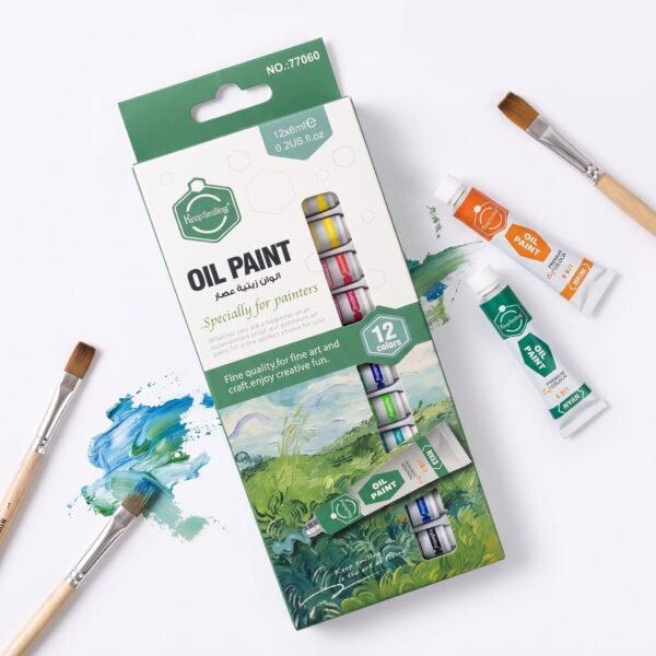 Oil Paint 12 Multi Color Tubes 6ml